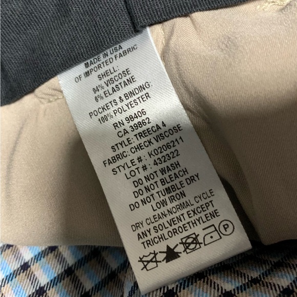 3/$30 Theory Checkered Chinos - Dress Pant Size 2 - Picture 13 of 16